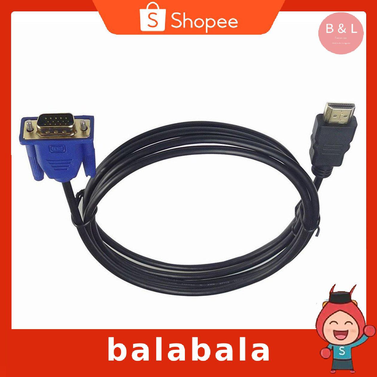 Dây Cáp Vga 1m Dạng Vòng Đôi Từ Tính Chống Sốc Chất Lượng Cao