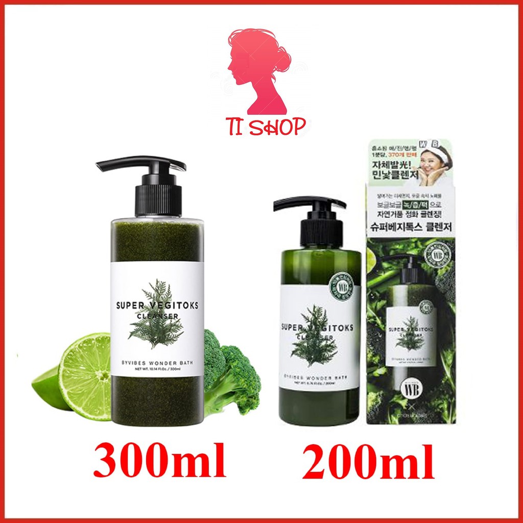 Sữa Rửa Mặt FREESHIP Sữa Rửa Mặt Rau Củ Super Vegitoks Cleanser 300ml