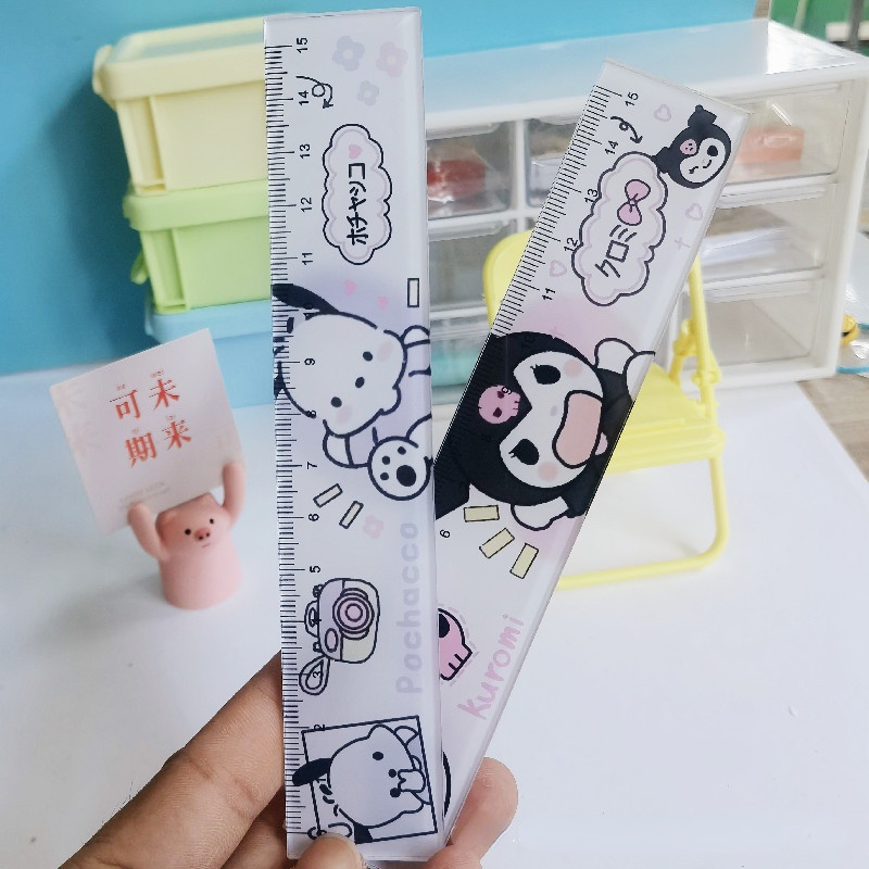 Thước Đo 15cm Bằng Acrylic Dễ Thương