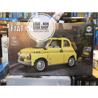 Leji 71063 ( Mô Hình Xe Du Lịch Vàng Fiat 500 960 Mảnh )