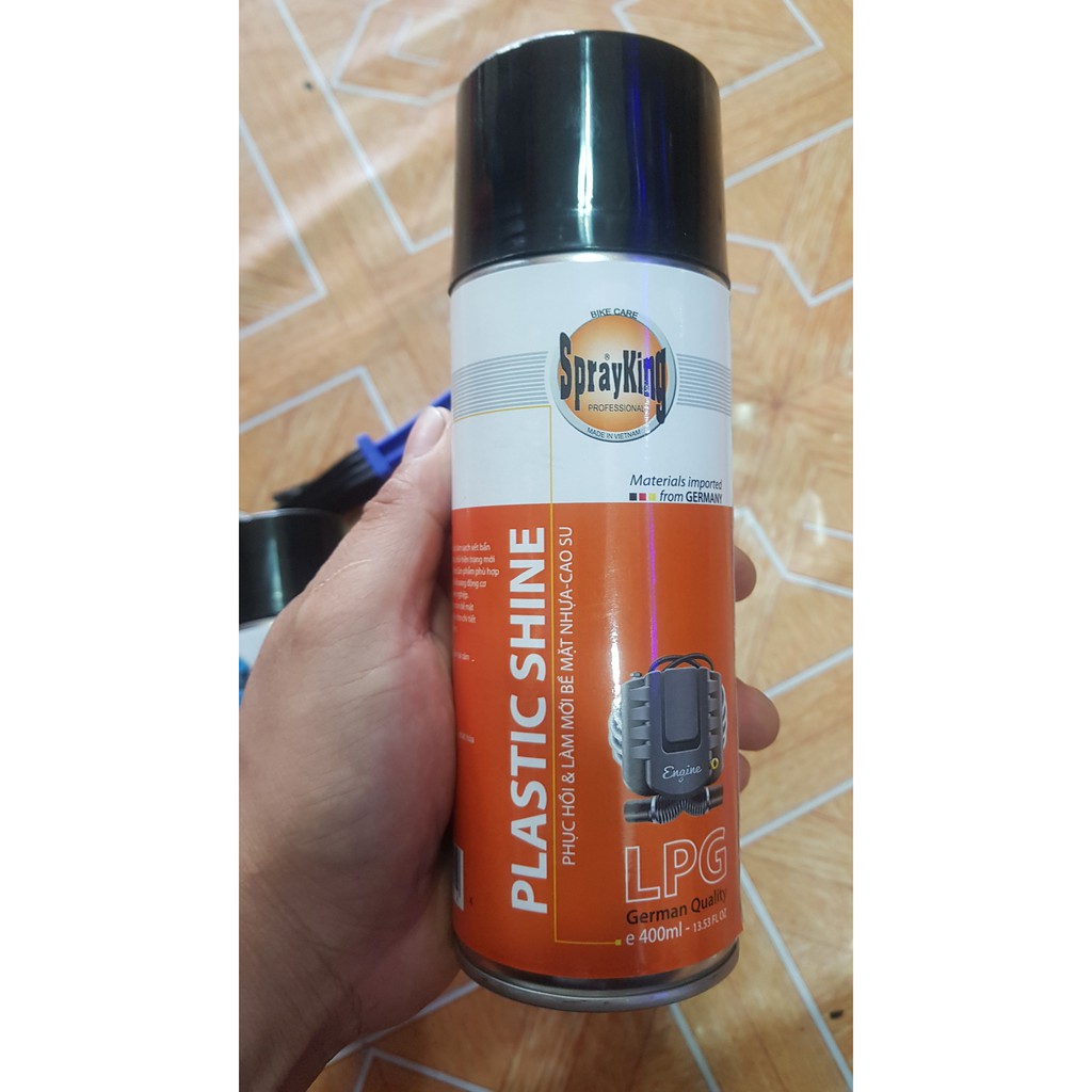 Xịt dưỡng sên, rửa sên và dưỡng nhựa nhám Sprayking