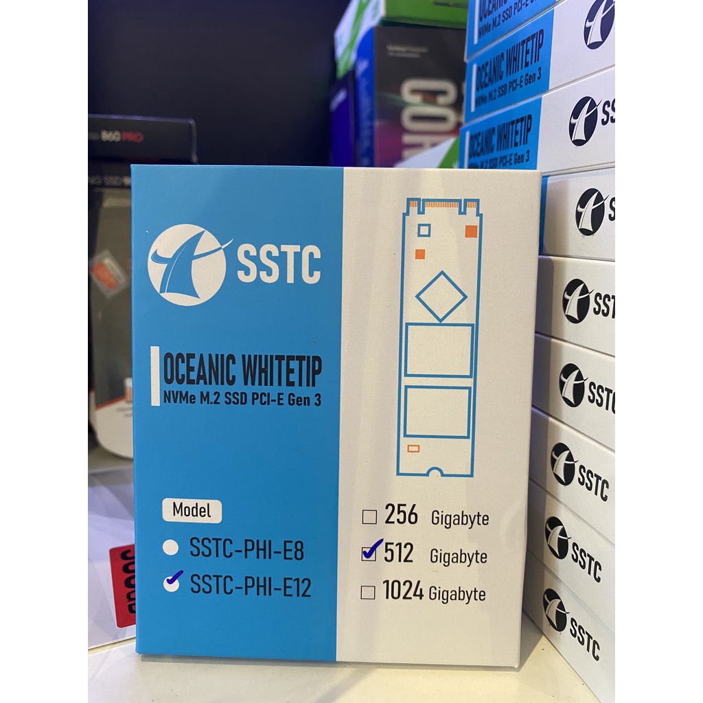 Ổ cứng SSD SSTC Phison E12 512GB M2 2280 NVMe PCIe Gen3 New chính hãng | WebRaoVat - webraovat.net.vn