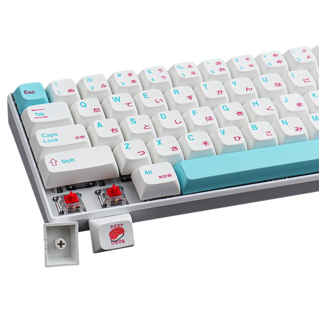Keycaps, 120 phím thăng hoa PBT XDA màu xanh sushi keycaps Bàn phím cơ Cherry MX keycaps Bàn phím chơi game