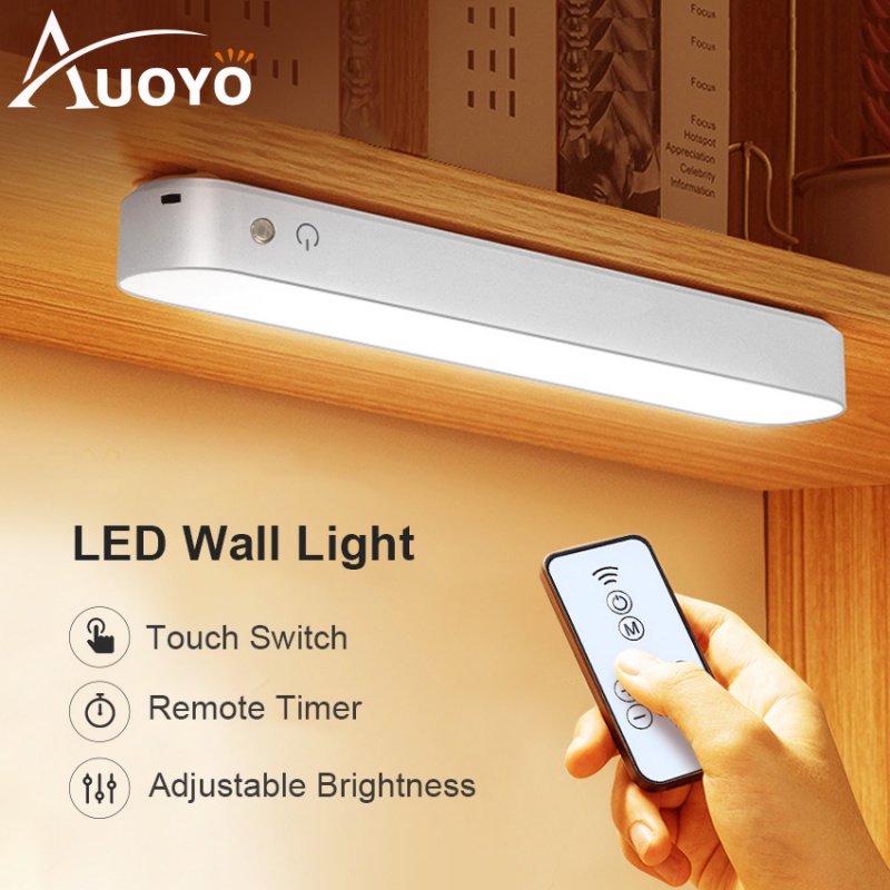 Đèn LED từ tính để bàn Đèn tường điều khiển từ xa Đèn tường LED với bộ sạc USB