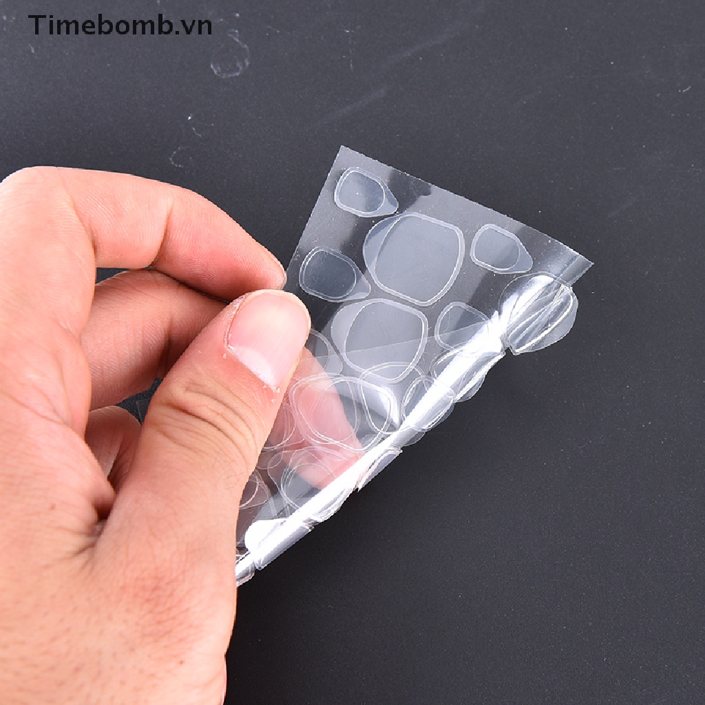 (Hàng Mới Về) Bộ 10 Miếng Dán Hai Mặt Trong Suốt Trang Trí Móng Tay