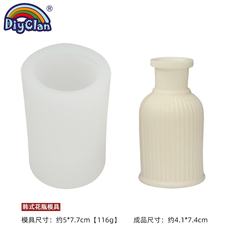 Khuôn Silicone Tạo Hình Lọ Hoa 3D Trang Trí DIY
