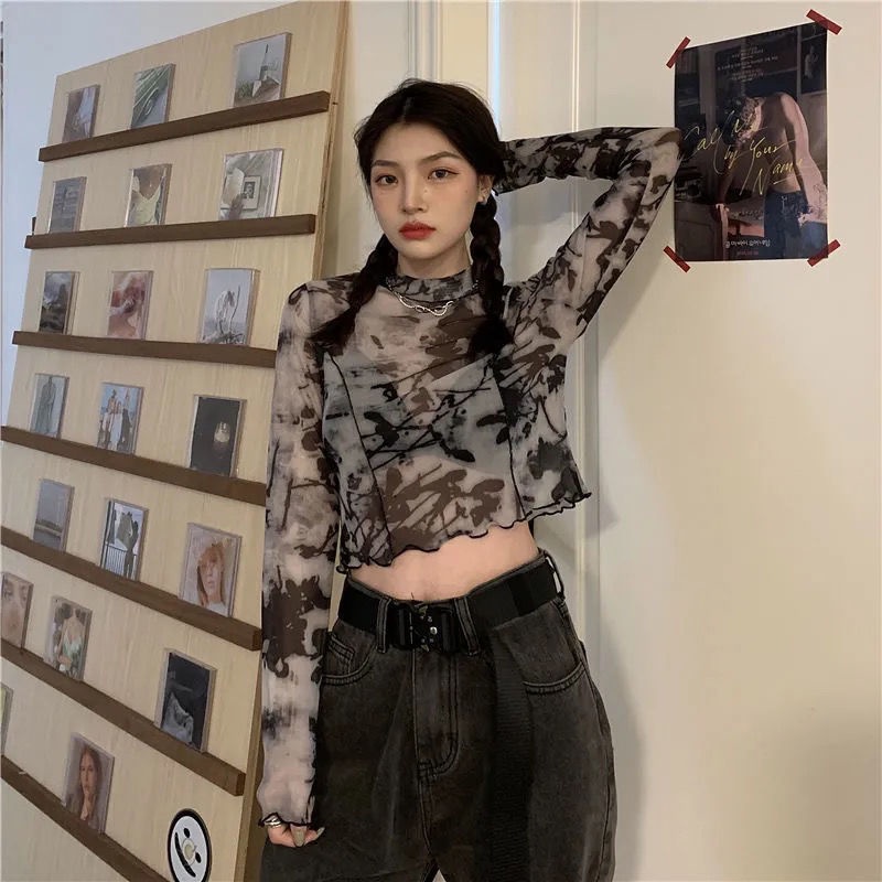 Áo thun IELGY tay dài dáng ôm thời trang mùa hè dành cho nữ