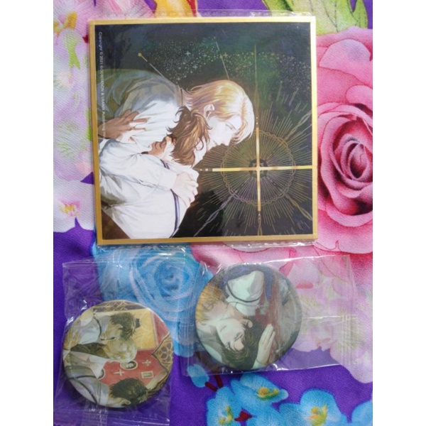 Móc khóa gương thiên quan tứ phúc,shikishi sanctify,huy hiệu hệ thống tự cứu của nhân vật phản diện