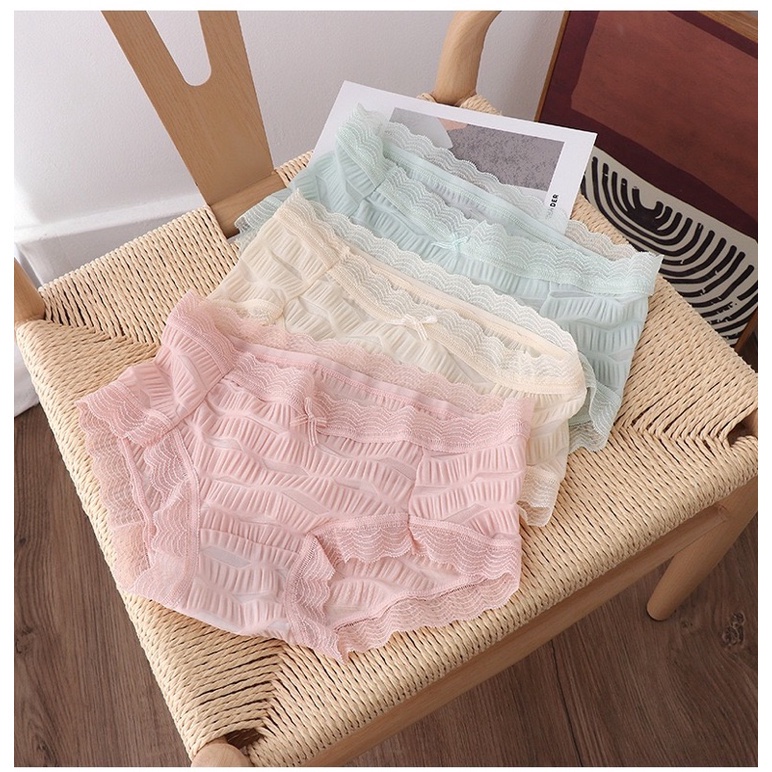 Quần lót nữ đúc su LYMIA nhún 2 lớp siêu mềm mịn thông hơi thoáng khí tone màu pastel cao cấp 676