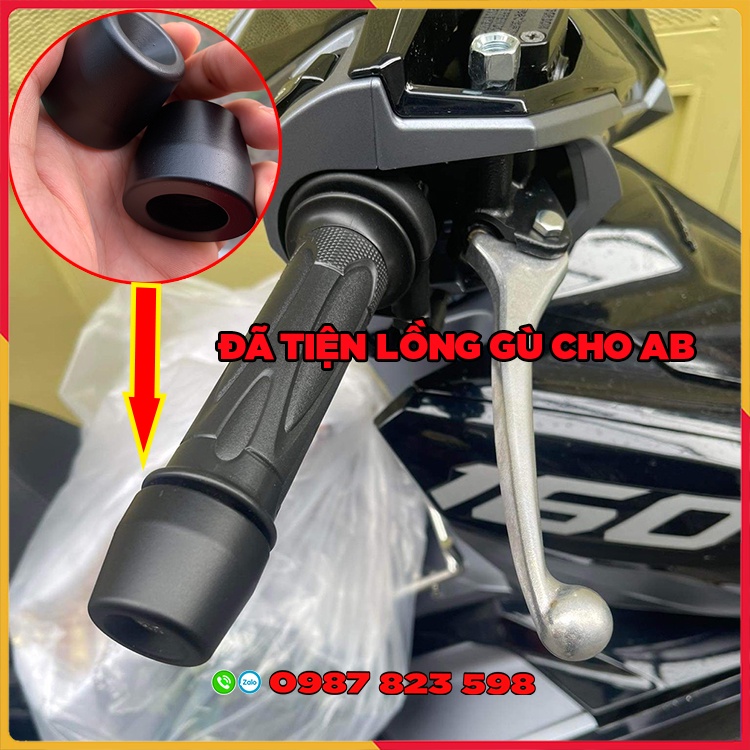 Gù Chống Rung Đen Nhám Chính Hãng Honda Nặng 500g Gắn SH, Winner X, AB,Vision,Vario...