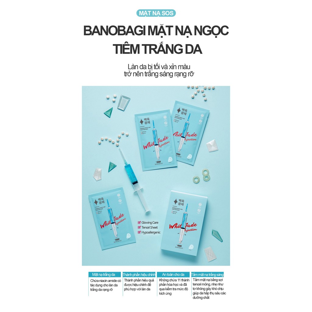 Mặt Nạ Dưỡng Trắng Banobagi White Jade Injection 30ml