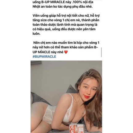 Viên nở ngực , Mông B-up Miracle +60 viên hàng chính hãng | BigBuy360 - bigbuy360.vn
