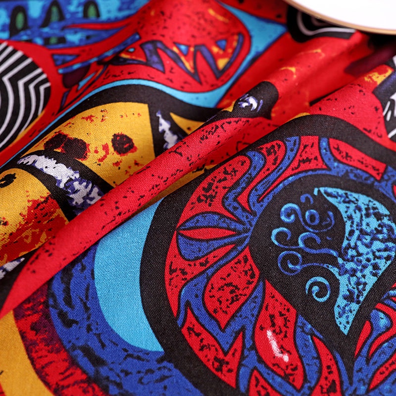 Khăn Trải Bàn Bằng Vải Cotton Và Lanh Hình Vuông Phong Cách Đông Nam Á