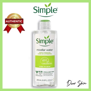 Nước Tẩy Trang Simple Micellar Water 200ml dành cho da nhạy cảm