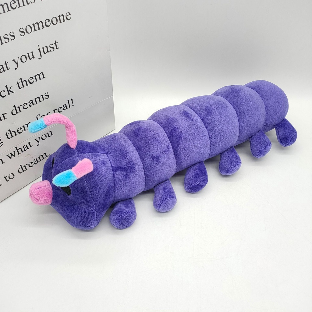 Đồ chơi nhồi bông sâu bướm poppy 37cm màu tím cho trẻ em
