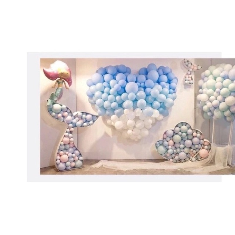 Set 20 bong bóng cao su màu macaroon 10 inch