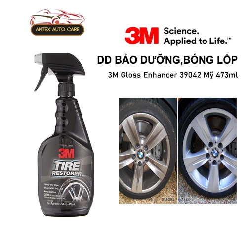 Chai Xịt Bảo Dưỡng Và Phủ Bóng Lốp Xe 3M Tyre Restorer 39042 437ml