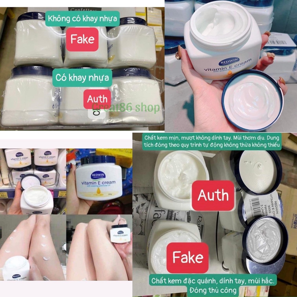 Kem dưỡng ẩm great86 kem dưỡng trắng da Vitamin E cream Úc chính hãng da căng mướt mịn màng 300g