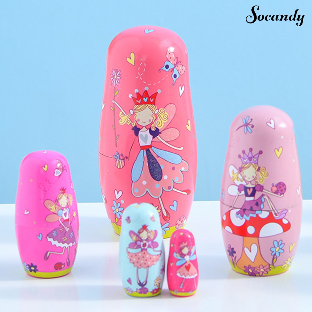 Búp Bê Matryoshka 5 Lớp Bằng Gỗ