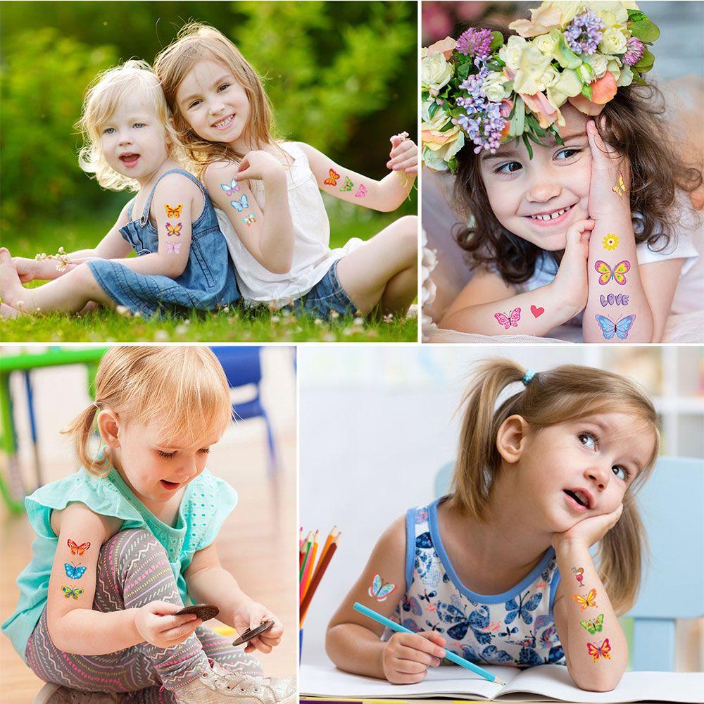 Set 10 Tấm Hình Xăm Dán Hình Bướm Dễ Thương Thời Trang