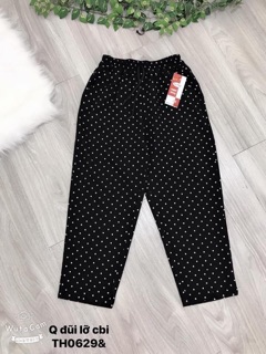 Quần baggy đũi lỡ chấm bi - TH