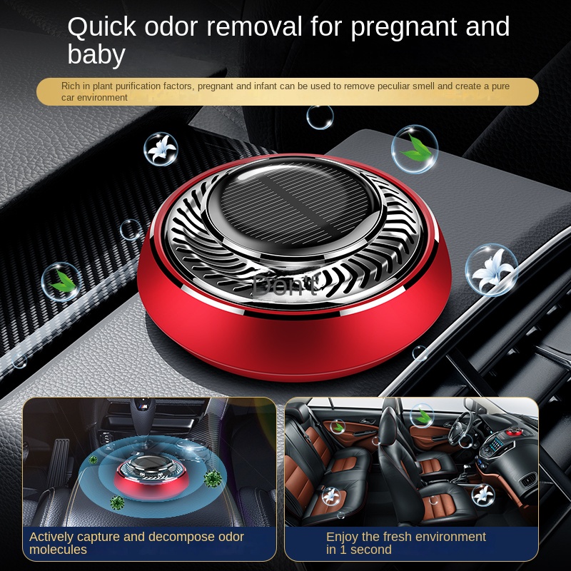 Máy Khuếch Tán Tinh Dầu Thơm Bằng Kim Loại Sử Dụng Năng Lượng Mặt Trời Trang Trí Nội Thất Xe Hơi