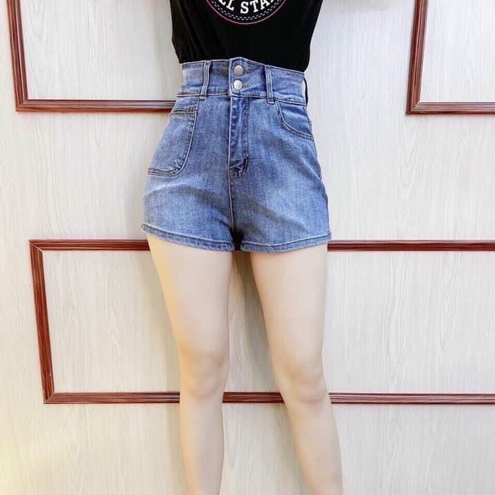 Quần short nữ chất jeans cao cấp King168 , quần sọt jeans nữ Q44