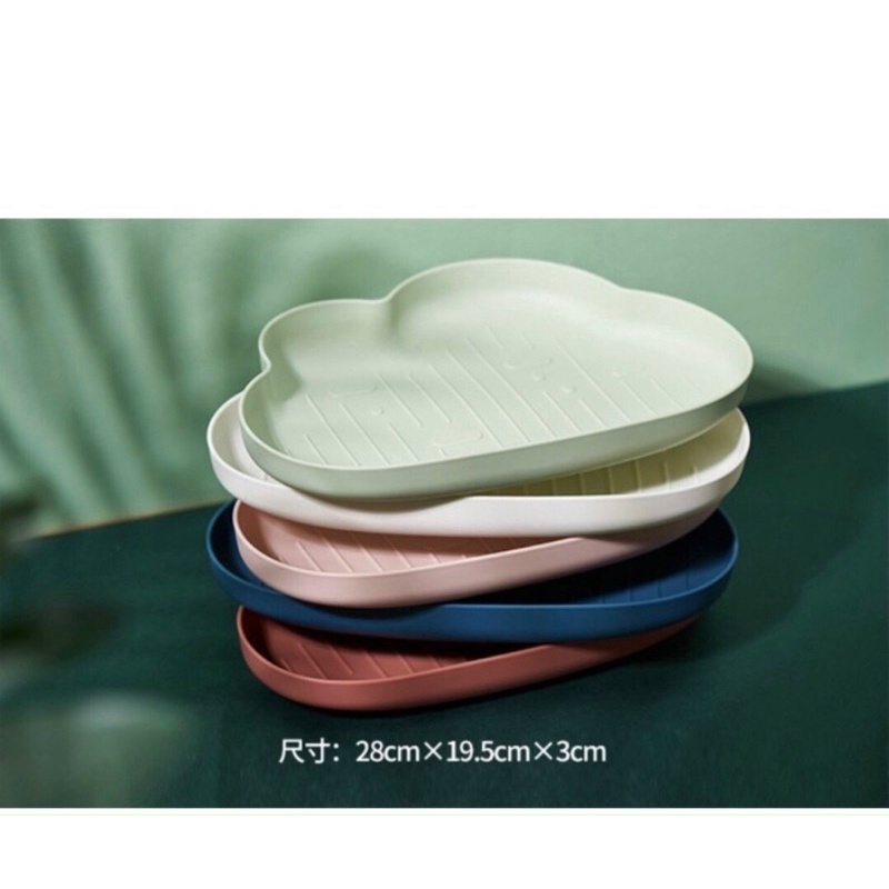 Khay Ăn Dặm Hình Đám Mây, đĩa ăn dặm cho bé bằng nhựa