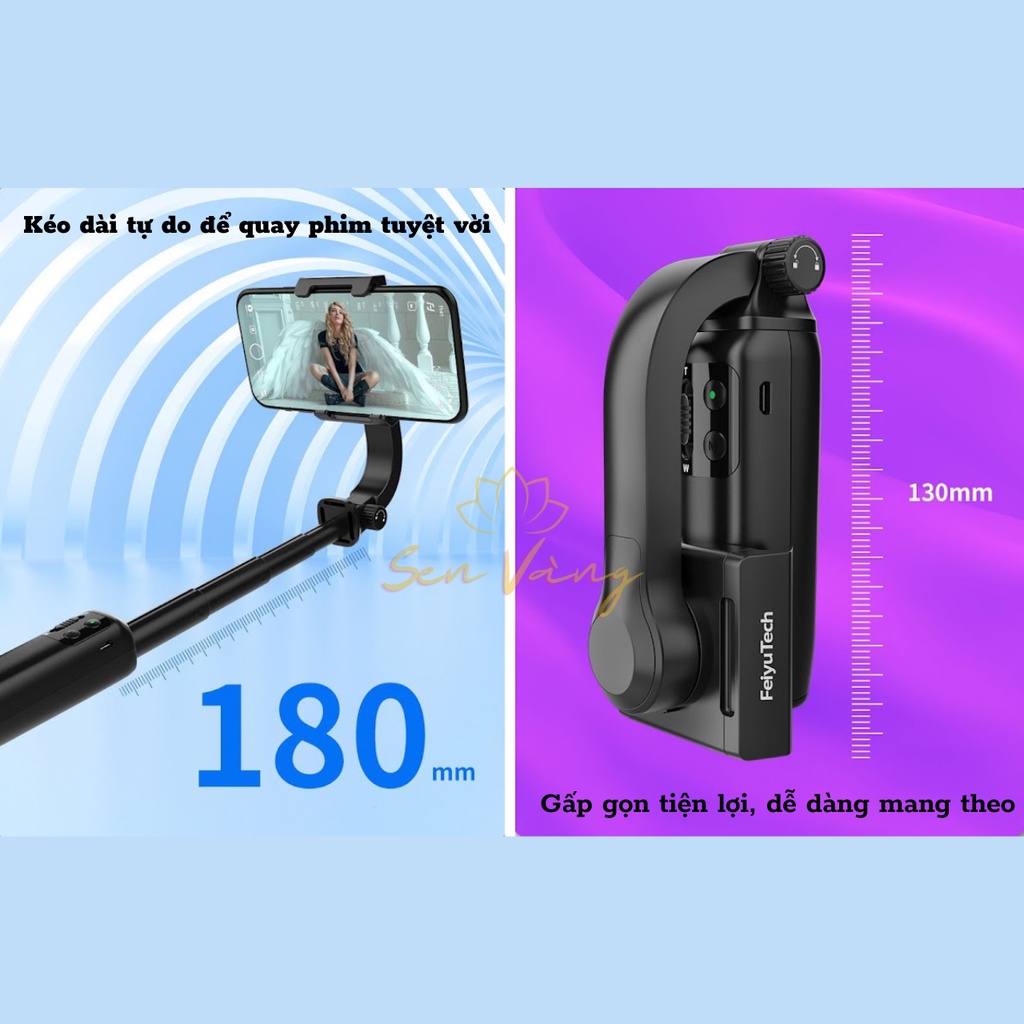 Gimbal giá rẻ tại 𝓗à 𝓝ộ𝓲 Tay Cầm Chống Rung Cho Điện Thoại Feiyu Vimble One Chống rung đa chức năng kết nối bluetooth