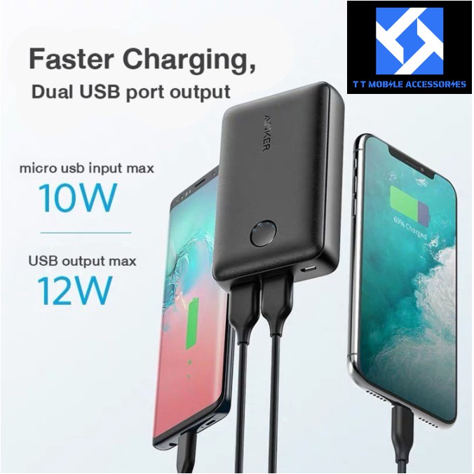 Pin sạc dự phòng ANKER PowerCore Select 10000mAh, A1223,màu Xanh dương, Anker VIETNAM, mới 100%, B/Hành 18 tháng 1 đổi 1