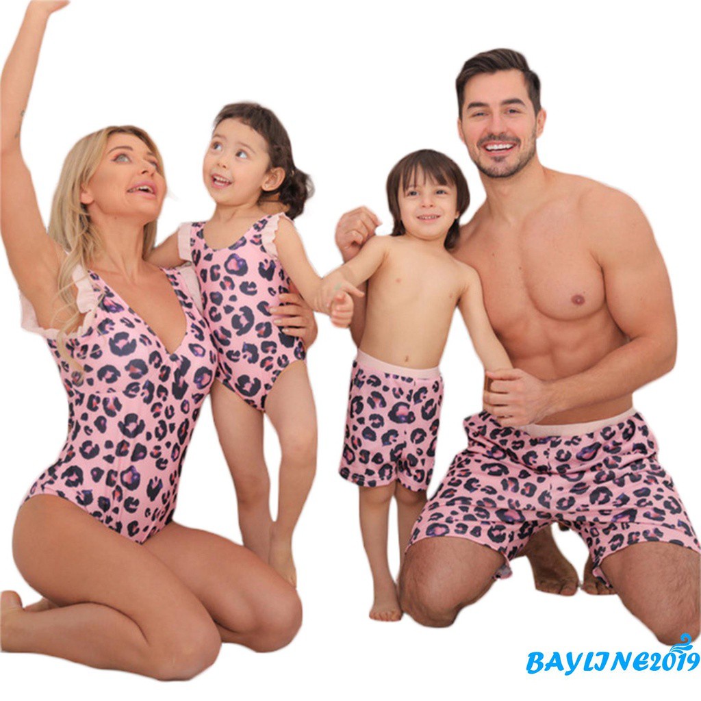 Bộ Đồ Bơi Một Mảnh Họa Tiết Da Báo Thời Trang Cho Mẹ Và Bé | BigBuy360 - bigbuy360.vn