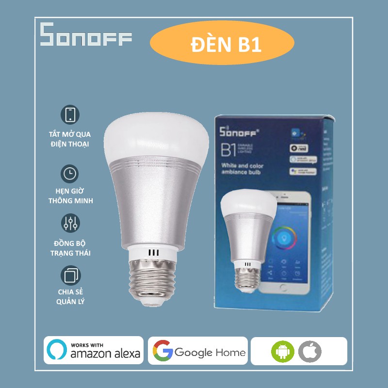 Bóng Đèn Led Đổi Màu Thông Minh Sonoff B1