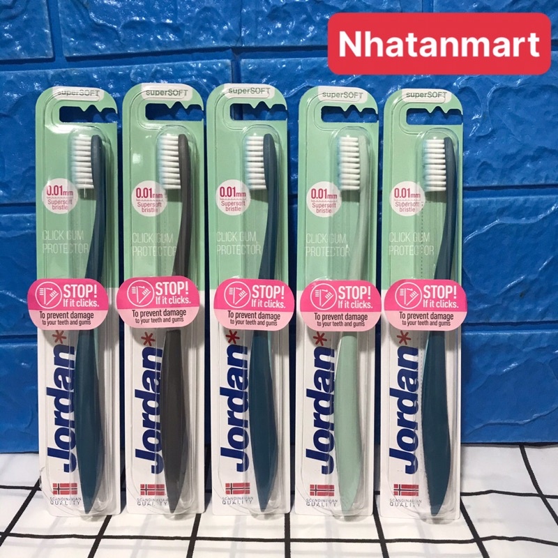 [Mua 1 tặng 1] Bàn chải đánh răng Jordan Click Gum Protector