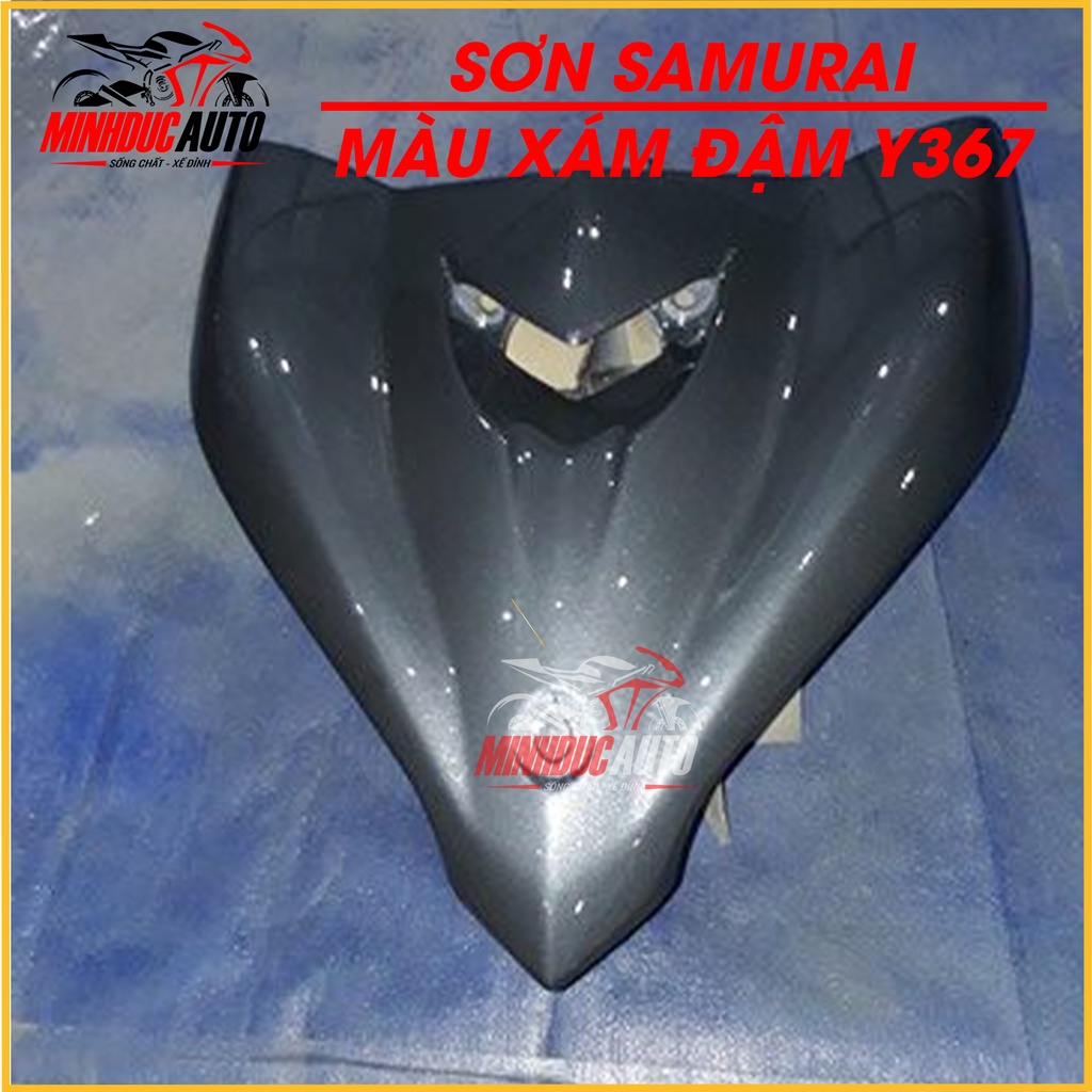 Sơn Samurai màu xám đậm Y367  - chai sơn xịt cao cấp dành cho sơn xe máy