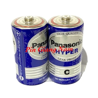 Pin Trung Panasonic R14UT/2S Hyper/ Pin C Panasonic gói 2 viên Hàng Chính Hãng