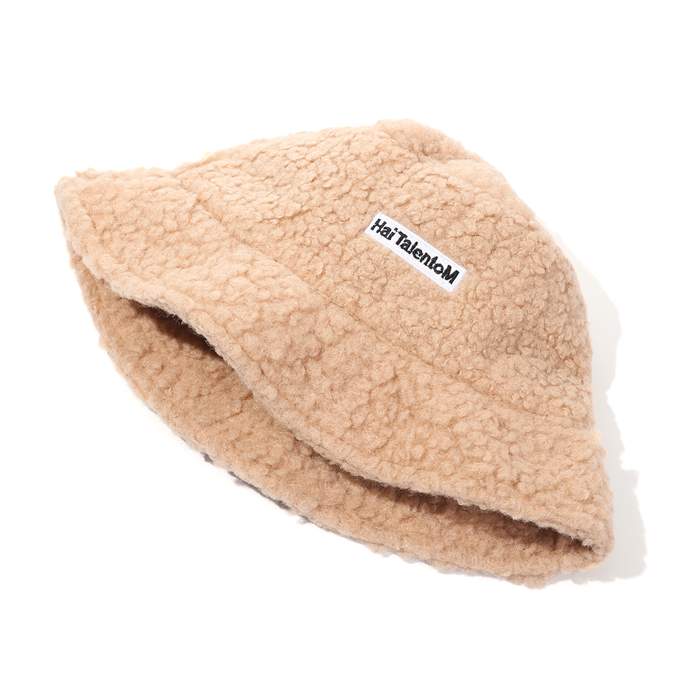 Nón bucket chất liệu cotton lông cừu dày giữ ấm mùa đông xinh xắn cho bé
