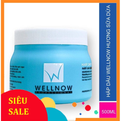 Kem Hấp Dầu Hương Dừa - HẤP DẦU WELLNOW KEM SỮA DỪA - 500ml
