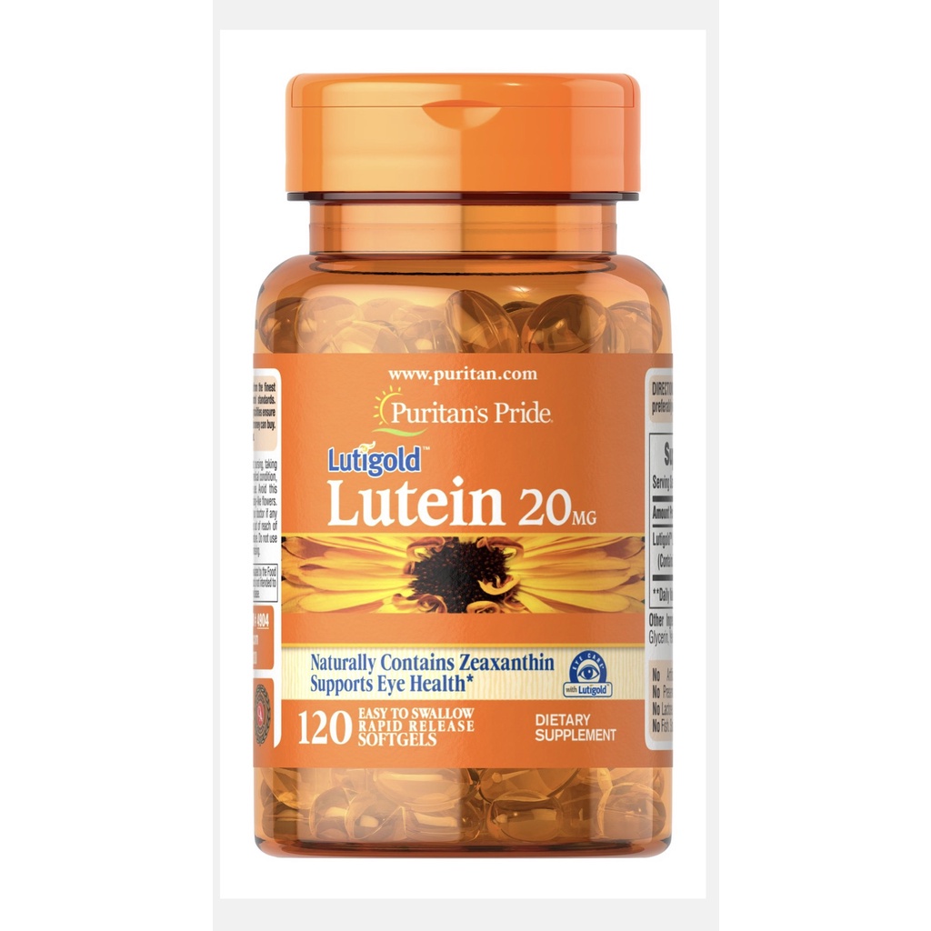 Viên uống bổ mắt, giảm nhức mỏi mắt, tăng cường thị lực Luitigold Lutein Puritan's Pride