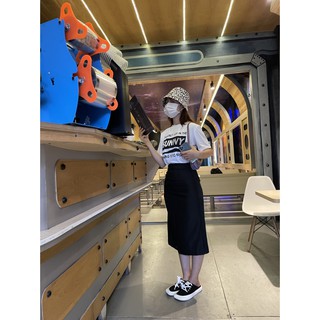 Set Sunny Aó thun + Chân váy xẻ