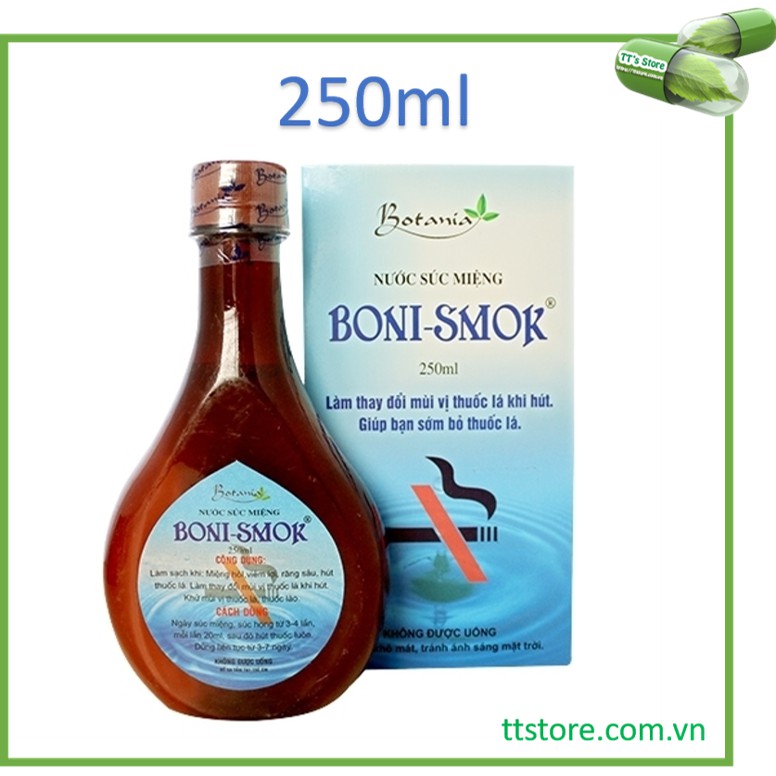 HÀNG CHÍNH HÃNG Nước súc miệng Boni Smok - Nước súc miệng cai thuốc lá [BoniSmok]