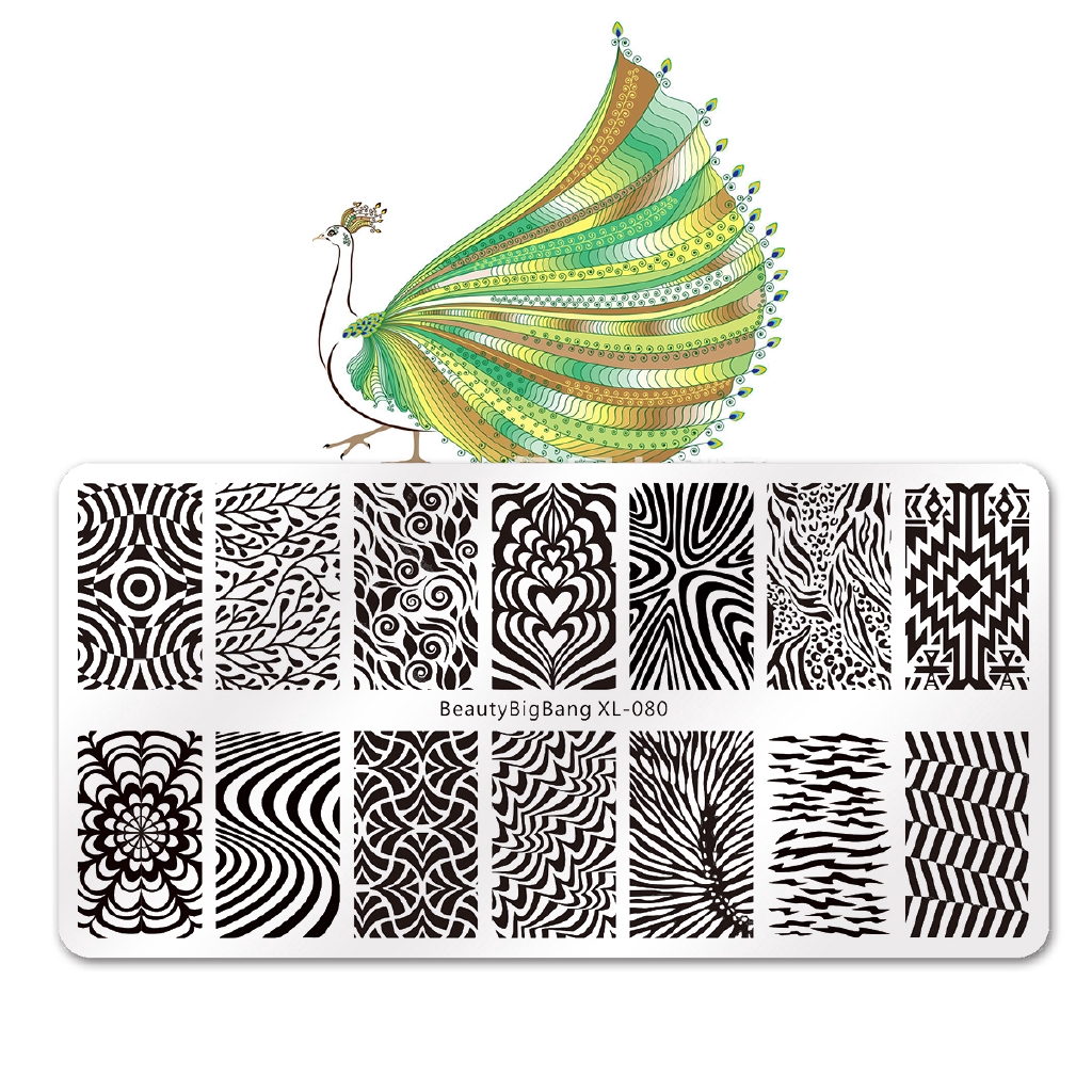 [Hàng mới về] Khuôn dập họa tiết trang trí móng phối nhiều hình dáng hợp thời trang