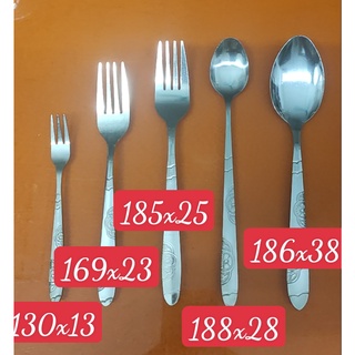 Thìa inox - dĩa inox Hoa văn