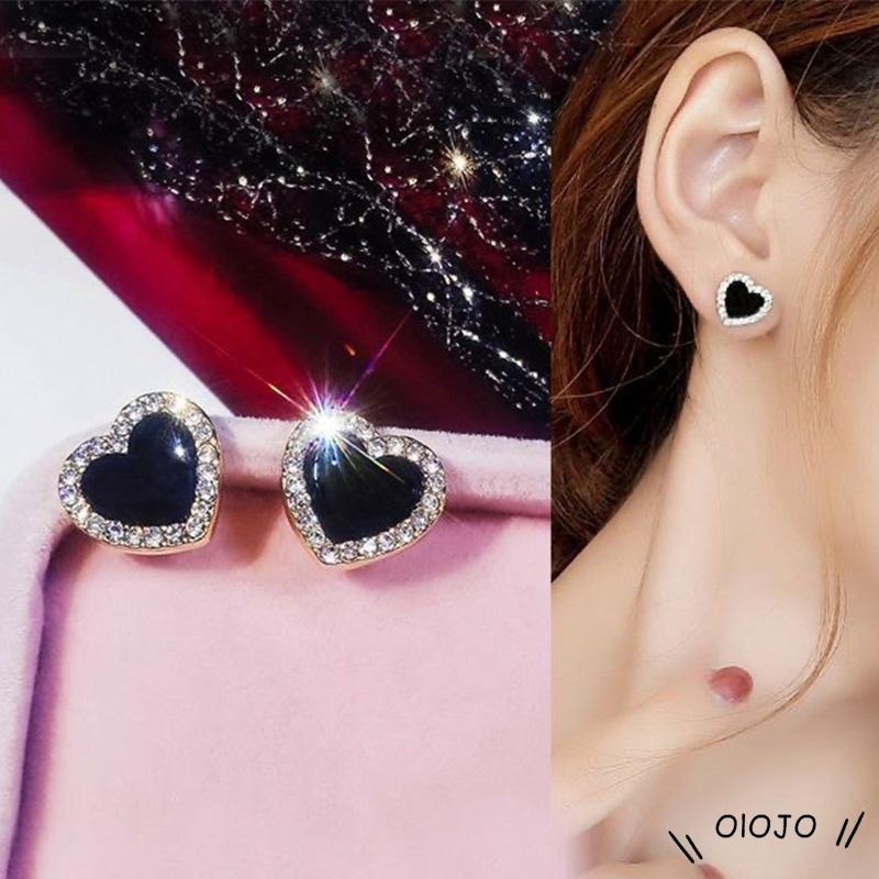 Khuyên Tai Bạc 925 Hình Cỏ Bốn Lá Xinh Xắn
