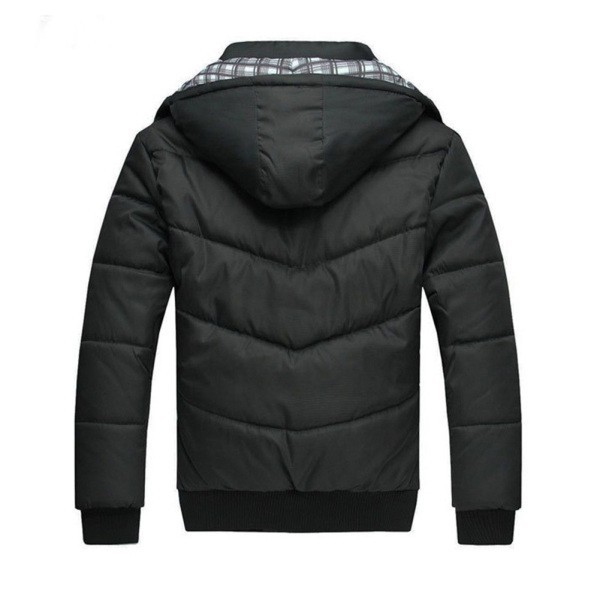 Áo khoác phao cotton có mũ trùm thời trang mùa đông cho nam