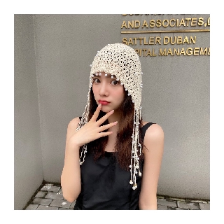 Nón len handmade Boho phong cách đi biển - N181