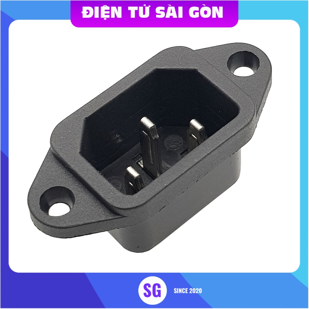 Ổ cắm gắn hộp 3 chấu có tai