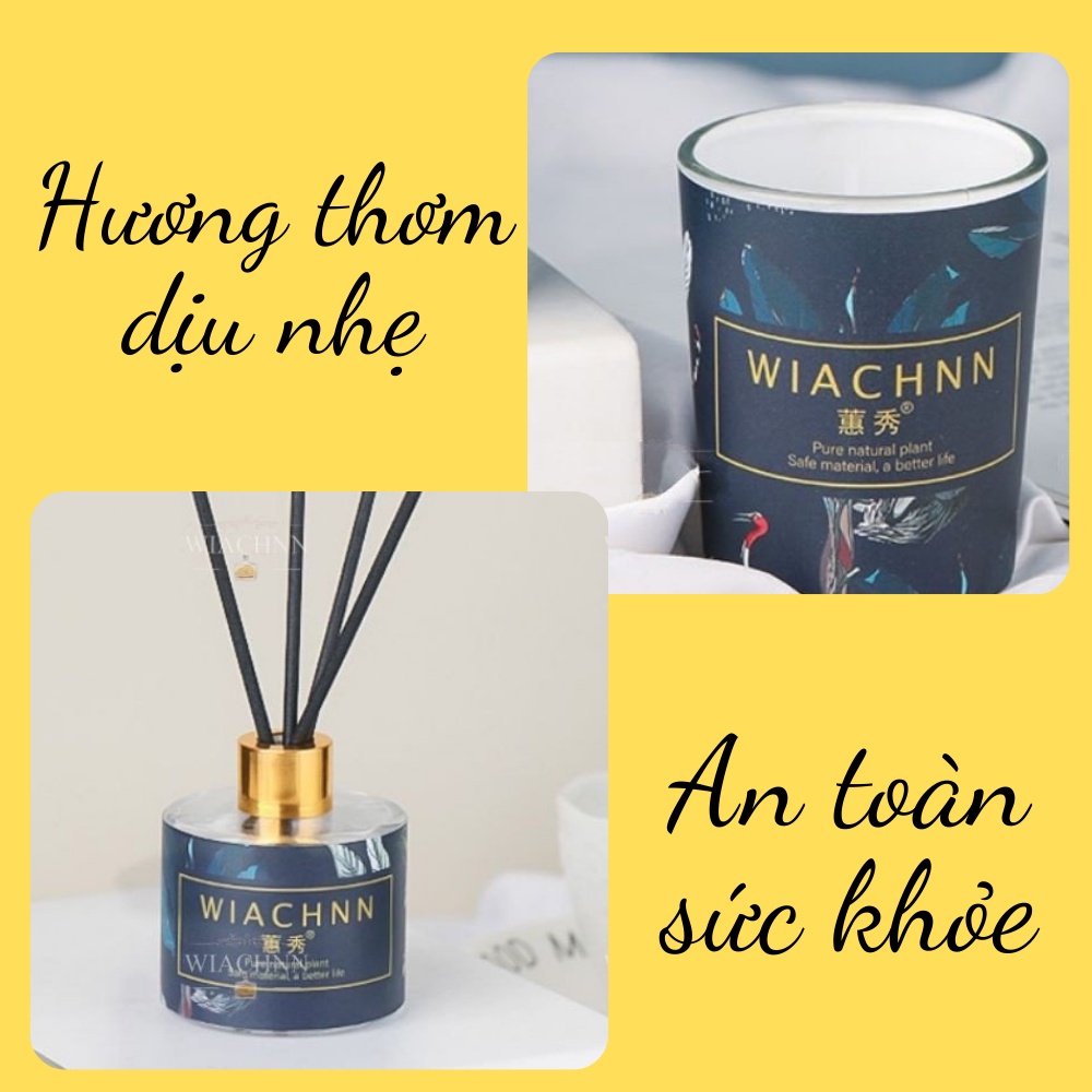 Nến Thơm và Tinh Dầu Thơm WIACHNN combo quà tặng các dịp đặc biệt trang trọng cao cấp an toàn sử dụng