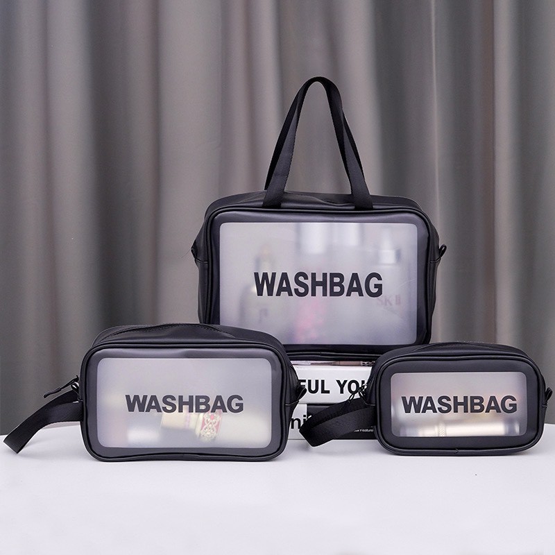 Túi Đựng Mỹ Phẩm Vật Dụng Du Lịch Washbag Chất Liệu PU TPU Chống Thấm 88249 SIÊU THỊ 24/7