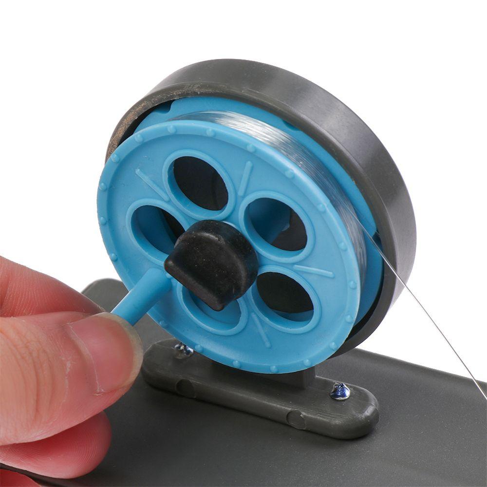 MUVAKO Cần Câu Cá Mùa Đông Bằng Nylon Có Lá Cờ Kim Loại Nhỏ Gọn