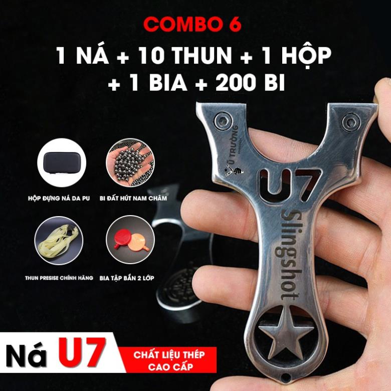 Ná inox, Ná Cao Su U7 Ngôi Sao Inox 304 Chống Gỉ, Sáng Bóng, Kèm Lục Giác Hỗ Trợ Vặn Ốc